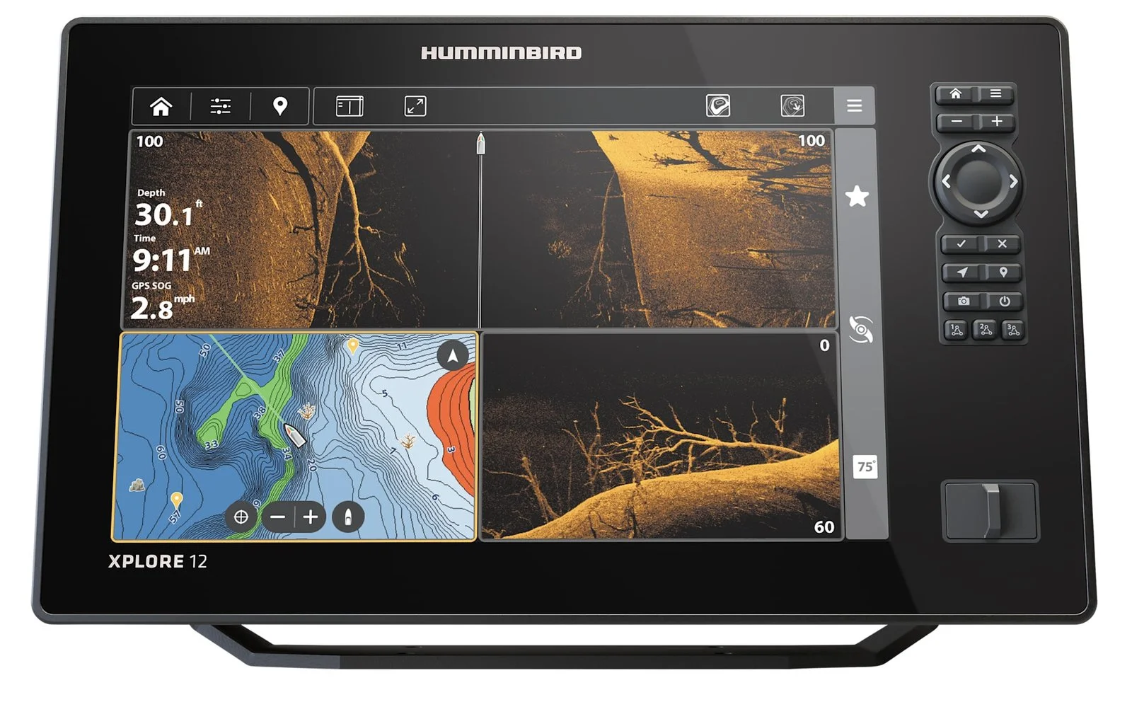 1-25-1.webp Humminbird XPLORE 12 CMSI+ CHIRP MEGA SI Fish Finder/Chartplotters. - Image 1