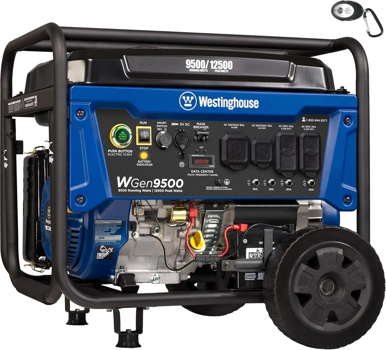 1-272-1.webp Westinghouse 9500 Peak Watt Home Backup Portable Gas Powered Generators. - Image 1