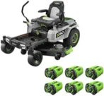EGO Power+ Electric Riding Lawn Mower, 52″ Deck with Zero Turn Radius, Includes (6) 56V 12.0Ah Batteries and Chargers – ZT5207L - Image 6