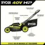 RYOBI 40V HP Brushless 20 in. Cordless Battery Walks Behind Push Mowers with 6.0 - Image 4