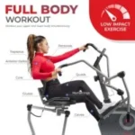 Sunny Health &amp; Fitness Comfy Recumbent Cross Trainer Recumbent Elliptical Bikes. - Image 3