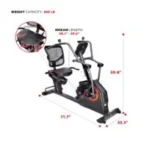 Sunny Health &amp; Fitness Smart Recumbent Cross Trainer Elliptical Exercise Bikes. - Image 3