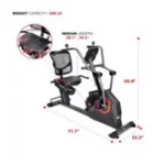 Sunny Health &amp; Fitness Smart Recumbent Cross Trainer Elliptical Exercise Bikes. - Image 3