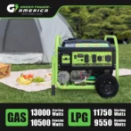 13,000W Dual Fuel Portable Generator, Powered by Gas or Propane, Electric Start, Home Backup &amp; RV Readys. - Image 5