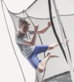 Vuly Safe Outdoor Trampoline Round Springless Trampolines With Safety Enclosure Net - Image 3