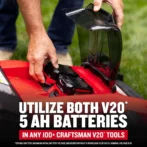 CRAFTSMAN V20 Lawn Mower, Push Mowers. - Image 4