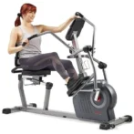 Sunny Health &amp; Fitness Comfy Recumbent Cross Trainer Recumbent Elliptical Bikes. - Image 2