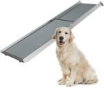 PetSafe Happy Ride Compact Telescoping Dog Ramp – Portable Pet Ramp for Cars, Trucks &amp; SUVs with Adjustable Sizing – Non-Slip Design – Lightweight Pet Mobility Assistance – Extra Long