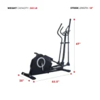 Sunny Health & Fitness Programmable Cardio Elliptical Trainers. - Image 2