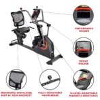 Sunny Health &amp; Fitness Smart Recumbent Cross Trainers Elliptical Exercise Bikes – SF-RB4886 SMART - Image 2