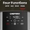 Chefman Air Fryer 8 Qt | TurboFry® 4-in-1 with 450°F Hi-Fry Option for Crispier Results | Bake, Dehydrate, Frozen | XL Nonstick Dishwasher-Safe Basket | Stainless Steel - Image 3