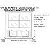 Ideal Pet Products Aluminum Sash Window Pet Door, Adjustable to Fit Window Widths from 33″ to 38″, Large 10-1/2” x 15” Flap Size - Image 4