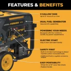 Firman H07553 7500/9400W Dual Fuel Generators. - Image 2