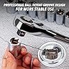 CARTMAN 205 Piece Ratchet Wrench Tool Set 1/4″ & 3/8″ & 1/2″ Drive with SAE/Metric Sockets Kit in Plastic Toolbox - Image 4