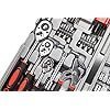 CARTMAN 205 Piece Ratchet Wrench Tool Set 1/4″ & 3/8″ & 1/2″ Drive with SAE/Metric Sockets Kit in Plastic Toolbox - Image 3