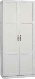4+ 9 VIDEOS Sauder Select Storage Cabinet/ Pantry cabinets, White finish