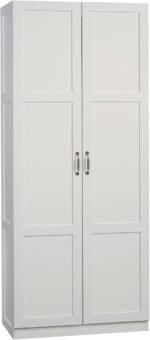 4+ 9 VIDEOS Sauder Select Storage Cabinet/ Pantry cabinets, White finish