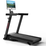 Yesoul T1M Plus Smart Folding Treadmill with 21.5 inch Touchscreen, Brushless Quiet Motor, 3-Level Incline, 9 Mph, App Sync &amp; Space-Saving Design for