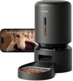 PETLIBRO Automatic Cat Feeder with Camera, 1080P HD Video with Night Vision, 5G WiFi Pet Feeder with 2-Way Audio, Low Food &amp; Blockage Sensor, Motion &amp; Sound Alerts for Cat &amp; Dog Single Tray
