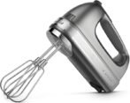 KitchenAid 9-Speed Digital Hand Mixer with Turbo Beater II Accessories and Pro Whisk – Contour Silver - Image 4