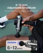 RENPHO Ascend Professional Massage Gun, Mothers Day Gifts, FSA Eligible HSA, Adjustable 6-12mm Amplitude for Customized Intensity, Deep Tissue Percussion Massager with 5 Speeds, 5 Attachments - Image 4