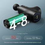 Opove M3 Pro 2 Massage Gun Deep Tissue Percussion Muscle Massager for Workout, Handheld Percussive Therapy Fascia Gun for Athletes Fast Recovery 4-8 Hours Long Battery Life, Powerful, Quiet, Black - Image 3