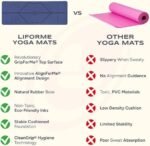 Liforme Original Yoga Mat – Free Yoga Bag Included – Patented Alignment System, Warrior-like Grip, Non-slip, Eco-friendly, sweat-resistant, long, wide, 4.2mm thick mat for comfort - Image 4