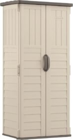 Suncast Vertical Outdoor Storage Shed with All-Weather Construction, Vanilla - Image 5