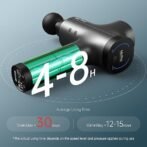 opove M3 Pro 2 Massage Gun Deep Tissue Percussion Muscle Massager for Workout, Percussive Therapy Fascia Gun for Athletes Fast Recovery, 30 Days Long Battery Life, 70lbs Stall Force, Space Gray - Image 3