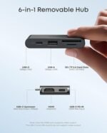 Anker Nano Laptop Docking Station with Detachable Hub, 13-in-1 USB-C Triple Display Docking with 2 HDMI+1 DP, 10 Gbps USB-C, 3 USB-A, Audio, SD/TF, Ethernet, 100W Max PD for Dell, Lenovo, HP, and More - Image 2