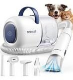 oneisall Dog Vacuum & Dryer for Shedding Grooming, 8 in 1 Dog Grooming Kit with Metal Blade Pet Clippers, Adjustable Speed and Temperature Control Blower - Image 2
