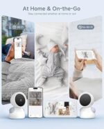 ARENTI Baby Monitor with 2 Cameras, 2K/3MP WiFi 6 Camera and Audio, 5-inch Wireless Screen, Smartphone App, Super Night Vision, Crying Detection, Auto Tracking, Temp&Humidity Sensor (D3 Set) - Image 4