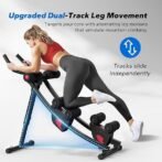 MERACH Ab Machine, Adjustable Ab Trainer Machine, AB Workout Equipment for Home Gym, Independent Dual Tracks for Mountain Climber, Foldable for Home Exercise, Load Capacity 440 LBS - Image 4