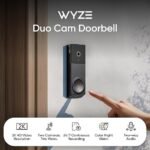 WYZE Wireless Duo Cam Video Doorbell (Chime Included), Battery Powered, 2K Full HD Video, 2 Cameras (People and Package), 2-Way Audio, Color Night Vision - Image 5