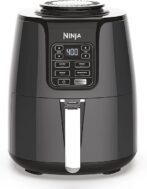 Ninja Air Fryer | 4 QT Capacity | 4-in-1 Roast, Crisp, Roast, Reheats, &amp; Dehydrates | Dishwasher Safe Parts | 105°F-400°F | Includes 20 Easy &amp; Healthy Recipes | 1550 watt | Grey | AF101