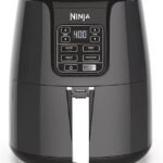 Ninja Air Fryer | 4 QT Capacity | 4-in-1 Roast, Crisp, Roast, Reheats, &amp; Dehydrates | Dishwasher Safe Parts | 105°F-400°F | Includes 20 Easy &amp; Healthy Recipes | 1550 watt | Grey | AF101