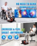 Putnen Under Desk Elliptical Machine, Electric Elliptical Leg Exerciser for Seniors with 12 Adjustable, Portable Quiet Elliptical Exercise Machine, Seated Pedal Exerciser with Remote Control - Image 4