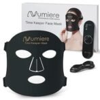 Numiere Time Keeper LED Face Mask – Lightweight, Flexible, and Multi-Wavelength Red, Blue, &amp; Infrared (NIR) LED Contour Technology Wearable Facial Beauty Device for Personal Use and Skincare Routines