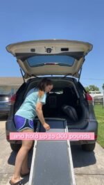 PetSafe Happy Ride Compact Telescoping Dog Ramp – Portable Pet Ramp for Cars, Trucks &amp; SUVs with Adjustable Sizing – Non-Slip Design – Lightweight Pet Mobility Assistance – Extra Long - Image 4