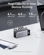 Anker 737 Power Bank, 140W Max 3-Port Laptop Portable Charger, 24,000mAh, Smart Display, Compatible with iPhone 16 / 15 / 14 Series, Vision Pro, Samsung, MacBook, and More - Image 3