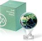 MOVA Globe – Earth with Clouds Classic (4.5″) | Self-Rotating Globe Powered by Light | Silent Motion, No Batteries or Wires | Unique Desk Decor or Gift for Space Lovers