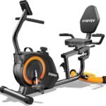 Recumbent Exercise Bike for Home Use, Quiet Recumbent Stationary Bikes for Adults &amp; Seniors, 16-Level Resistance, Adjustable Seat, Supports 400LB, Pulse Sensors &amp; LCD Display