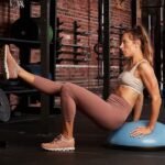 Bosu Balance Ball Exercise Trainer, Home Gym Equipment w/Guided Workouts &amp; Pump, 26″ Inflatable Fitness Platform for Strength Training, Standing, Balancing, and Core Workout - Image 2
