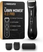 MANSCAPED® The Lawn Mower® 4.0 PRO – Groin &amp; Body Hair Trimmer, Updated SkinSafe® Trimmer Blade, Waterproof Wet/Dry Groomer, USB-C &amp; Wireless Charging Compatible, Men’s Ball Shaver with Travel Lock