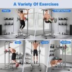 RELIFE REBUILD YOUR LIFE Power Tower Pull Up Bar Station Workout Dip Station for Home Gym Strength Training Fitness Equipment - Image 4