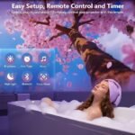 Rossetta 3D Projector, 60 Themes HD 3D Galaxy Projector with Bluetooth Speaker &amp; Remote, 1H/2H Timer, Night Light for Bedroom, Home Decor, Party, Birthday &amp; Christmas Gifts for Adults, Girls, Boys - Image 4