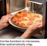 Chefman MicroCrisp Countertop Microwave Oven and Convection Oven, with Integrated Crisper, Guided Touchscreen Interface, 10 Power Levels, Mute Function, and Eco Mode, 1800W and 0.8 Cu. Ft. – Black - Image 4