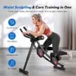 MERACH Ab Machine, Adjustable Ab Trainer Machine, AB Workout Equipment for Home Gym, Independent Dual Tracks for Mountain Climber, Foldable for Home Exercise, Load Capacity 440 LBS - Image 5