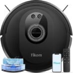 Tikom Robot Vacuum and Mop Combo, 5000Pa Robotic Vacuum Cleaner, 150 Min Max, App &amp; Remote Control, Ideal for Hard Floor, Carpet, Pet Hair, Self-Charge(G8000 Max)