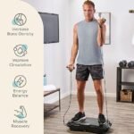 Lifepro Waver Vibration Plate Exercise Machine for Lymphatic Drainage, Muscle Activation, Full-Body Workout Vibrating Platform with Loop Bands, Fitness Equipment for Strength Toning &amp; Fat Loss - Image 4
